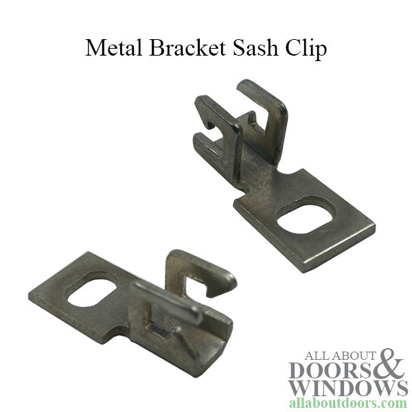 Sash Clip, Metal Bracket, 1 x 15/32 x  7/16,  # 20 - Sash Clip, Metal Bracket, 1 x 15/32 x  7/16,  # 20