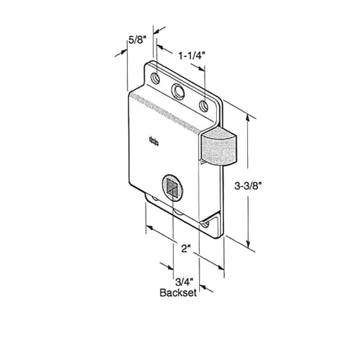 Door Slam Latch Lock Assembly - Door Slam Latch Lock Assembly