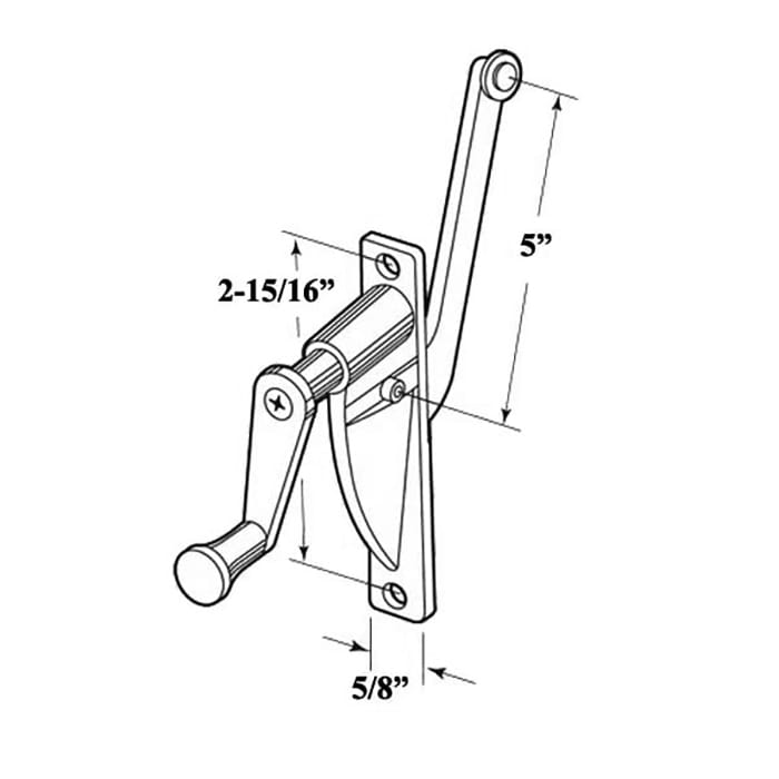 Discontinued - Operator, Awning or Vent, 2-15/16 inch, 5 inch Arm - Discontinued - Operator, Awning or Vent, 2-15/16 inch, 5 inch Arm