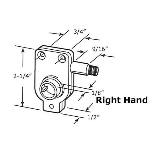 Operator for Awning or Jalousie Louver Torque 3/4 Inch Right Hand - Operator for Awning or Jalousie Louver Torque 3/4 Inch Right Hand