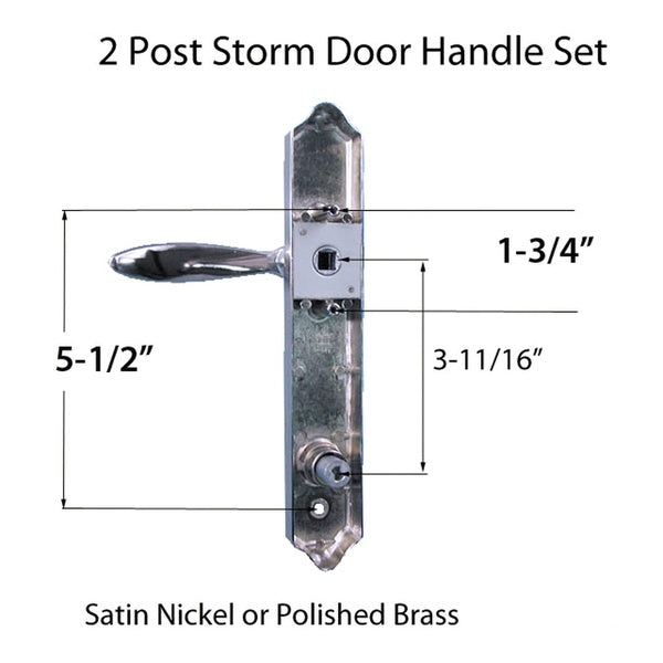 Deluxe Storm Door Lever Handle Set with Deadbolt - Deluxe Storm Door Lever Handle Set with Deadbolt