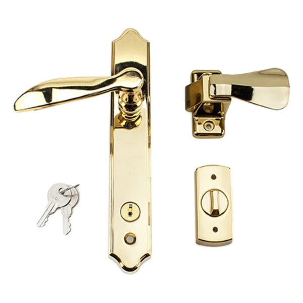 Deluxe Storm Door Lever Handle Set with Deadbolt - Deluxe Storm Door Lever Handle Set with Deadbolt