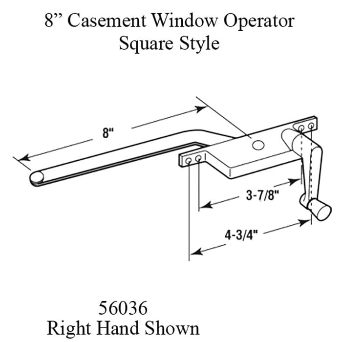 Casement Window Operator, 8