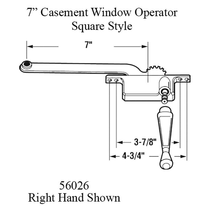Casement Window Operator, 7