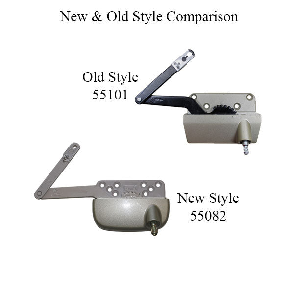 New Style Sill Mounted Straight Link 4-3/4 Inch Split Arm Casement Window Operator, Right, White - New Style Sill Mounted Straight Link 4-3/4 Inch Split Arm Casement Window Operator, Right, White