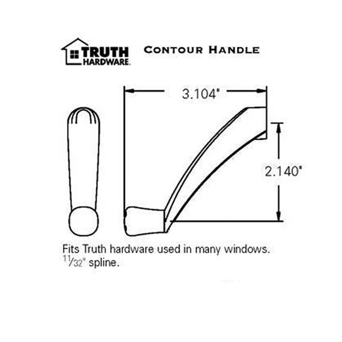 Contour Crank Handle, Truth 11/32 Spline - Choose Color - Contour Crank Handle, Truth 11/32 Spline - Choose Color