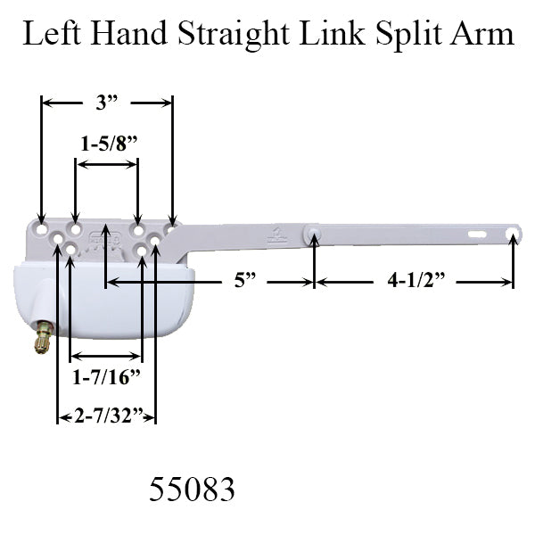 Truth Ellipse Split Arm Operator, 4-1/2