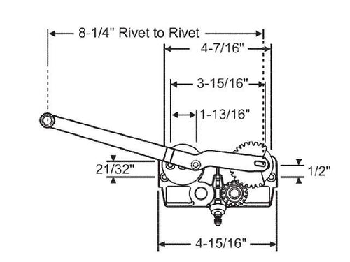 Entrygard Single Arm Operator- Left Hand - Entrygard Single Arm Operator- Left Hand