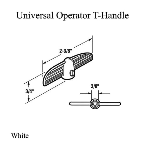 Universal Operator T-Handle - White - Universal Operator T-Handle - White