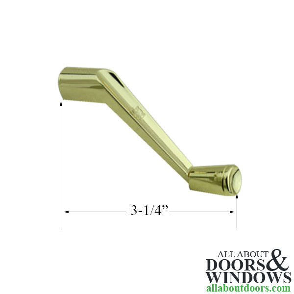Weathershield Casement Operator Crank Handle, Long Length, 11/32