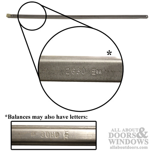 1/2 Inch Channel Balance (5/8 wide x 9/16 deep) With Shoes, Non-Tilt - 1/2 Inch Channel Balance (5/8 wide x 9/16 deep) With Shoes, Non-Tilt