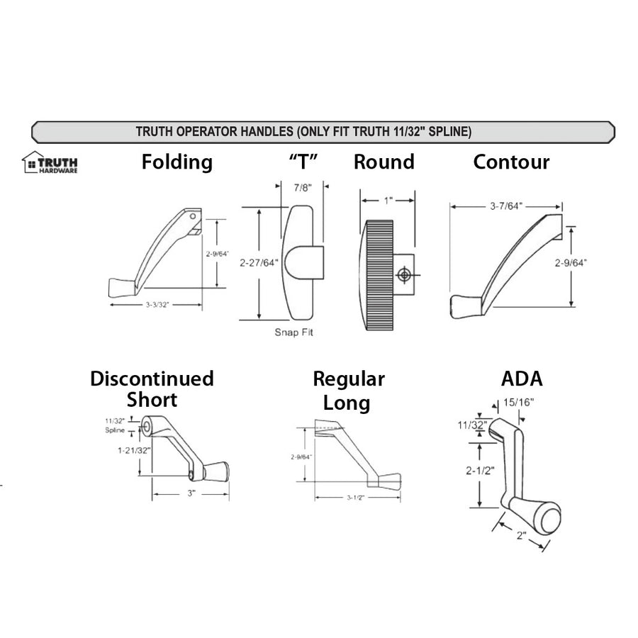 Truth Entrygard Plastic Operator Cover For Casement Windows Choose Color - Truth Entrygard Plastic Operator Cover For Casement Windows Choose Color