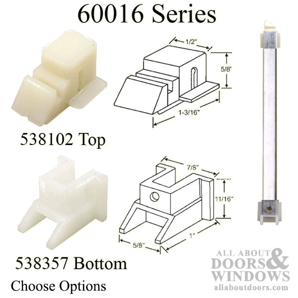 1/2 Inch Channel Balance (5/8 wide x 9/16 deep) w/shoes non-tilt - 1/2 Inch Channel Balance (5/8 wide x 9/16 deep) w/shoes non-tilt