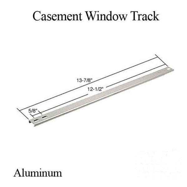 Steel Casement Window Track 13-7/8 Aluminum - Steel Casement Window Track 13-7/8 Aluminum