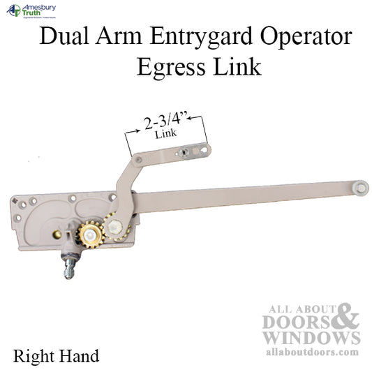 Truth 15.15 Dual Arm, ENTRYGARD operator, Egress Link - R H