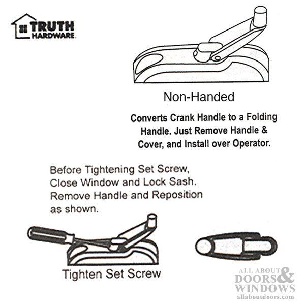 Truth Window Handle With Cover Truth Entrygard Series Window Handle With Cover - Truth Window Handle With Cover Truth Entrygard Series Window Handle With Cover