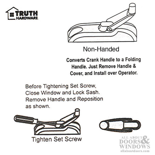 Truth Window Handle With Cover Truth Entrygard Series Window Handle With Cover - Truth Window Handle With Cover Truth Entrygard Series Window Handle With Cover