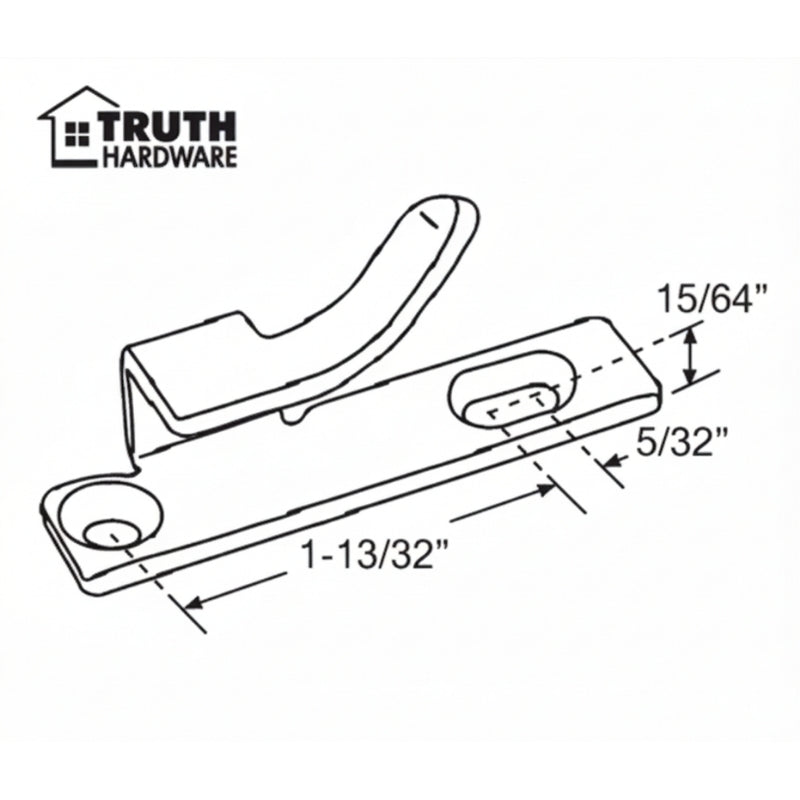 Truth Strike / Keeper for Casement Windows, Left Hand - Truth Strike / Keeper for Casement Windows, Left Hand