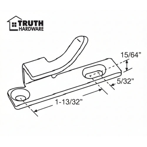 Truth Strike / Keeper for Casement Windows, Left Hand - Truth Strike / Keeper for Casement Windows, Left Hand