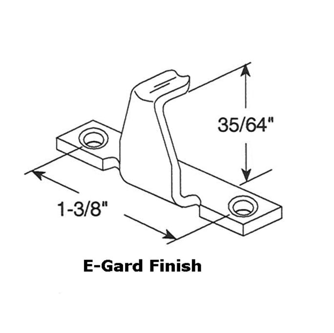 Truth Sash Lock Keeper - E-Gard Finish - Truth Sash Lock Keeper - E-Gard Finish