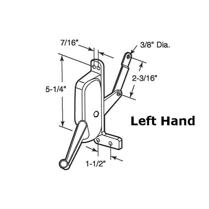 Operator, Type 1 Awning Window, Stanley  Left Hand - Operator, Type 1 Awning Window, Stanley  Left Hand