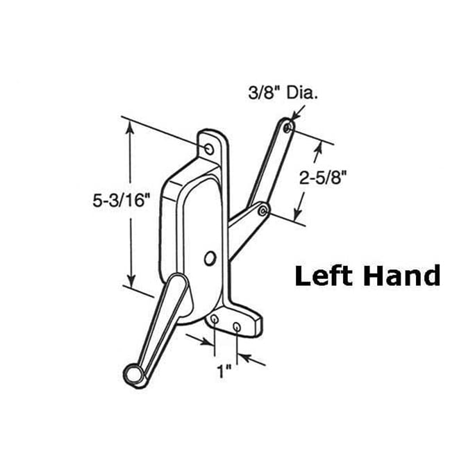 Operator, Type 2 Awning Window,  Nu-Aire LH 5-1/8 - Operator, Type 2 Awning Window,  Nu-Aire LH 5-1/8