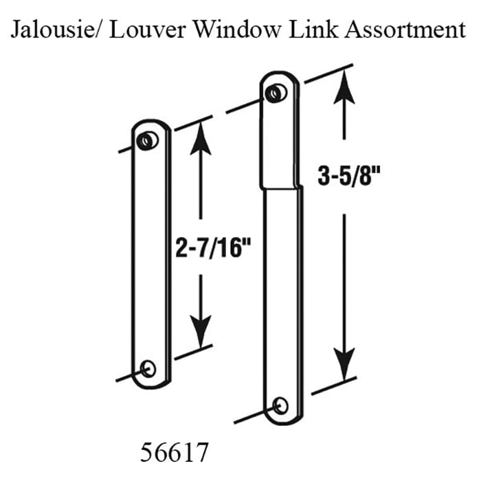 Universal Jalousie/Louver Link Assortment, steel - Universal Jalousie/Louver Link Assortment, steel