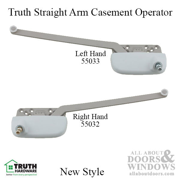 9-1/2 inch, Truth New Style Ellipse Single Arm Operator, Left Hand - Choose Color - 9-1/2 inch, Truth New Style Ellipse Single Arm Operator, Left Hand - Choose Color