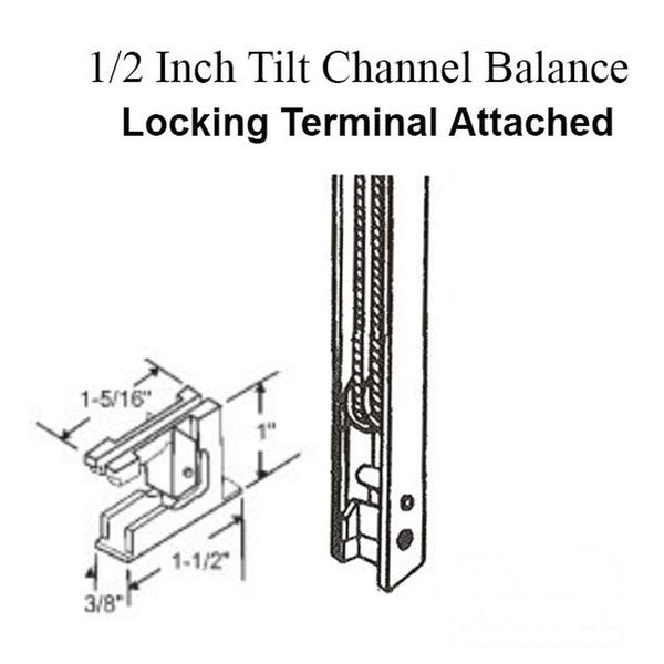End Bracket Attachment #16 – White Locking Terminal with Metal Lock for Channel Balance - End Bracket Attachment #16 – White Locking Terminal with Metal Lock for Channel Balance