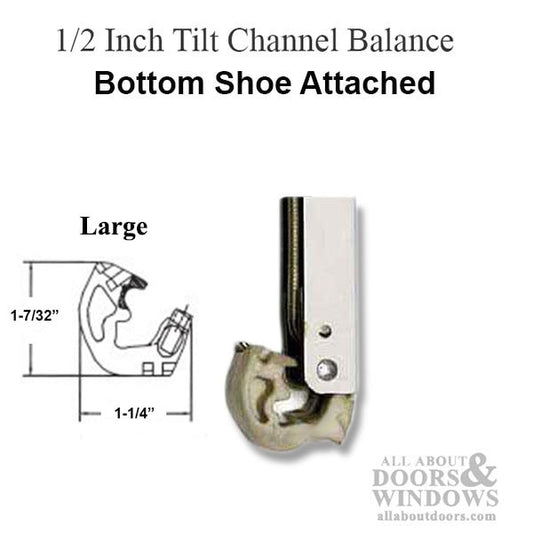 1/2 inch Tilt Channel Balance - Large Shoe  (1-7/32 x 1-1/4)