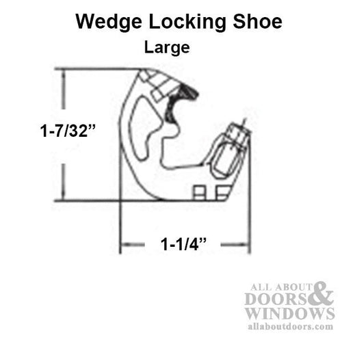 1/2 inch Tilt Channel Balance - Large Shoe  (1-7/32 x 1-1/4) - 1/2 inch Tilt Channel Balance - Large Shoe  (1-7/32 x 1-1/4)