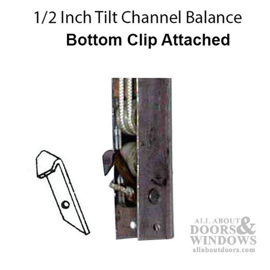 1/2 Inch Tilt Channel Balance 5/8 Inch x 9/16 Inch with #1 Balance Clip