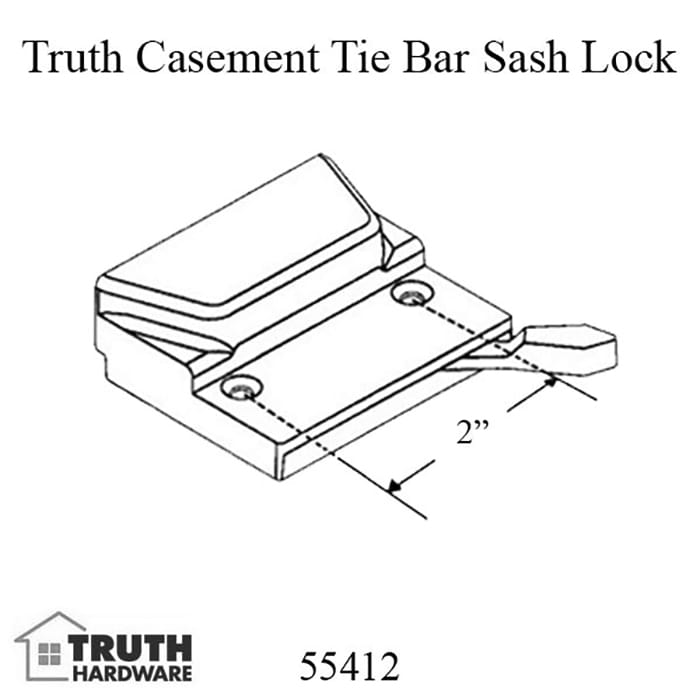 Truth SASH LOCK, With Pin - Tie Bar Application - Truth SASH LOCK, With Pin - Tie Bar Application