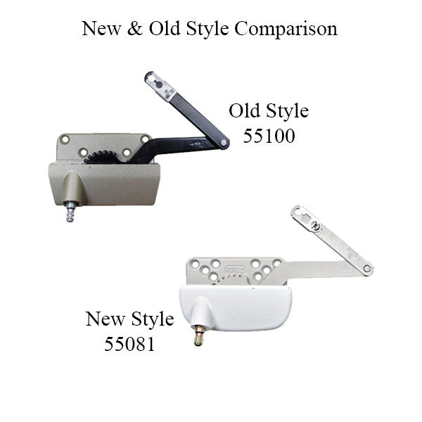 New Style Sill Mounted Straight Link 4-3/4 Inch Split Arm Casement Window Operator, Left - New Style Sill Mounted Straight Link 4-3/4 Inch Split Arm Casement Window Operator, Left