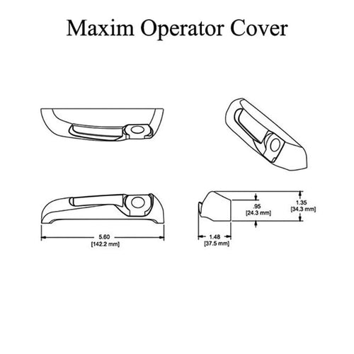 Maxim Cover Only, Plastic with adhesive pad,  Right Hand - Choose Color - Maxim Cover Only, Plastic with adhesive pad,  Right Hand - Choose Color