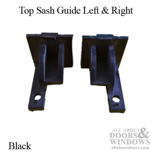 Top Sash Guide Left & Right Set - Black - Top Sash Guide Left & Right Set - Black