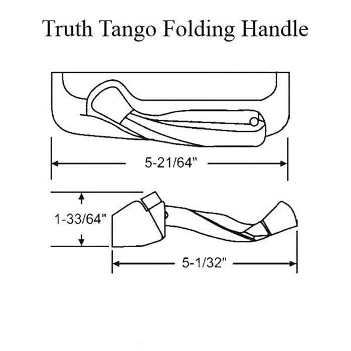 Truth Encore Window Operator Tango Folding Handle with Cover Left Hand Opener - Truth Encore Window Operator Tango Folding Handle with Cover Left Hand Opener