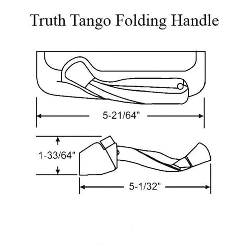 Truth Encore Window Operator Tango Folding Handle with Cover Left Hand Opener - Truth Encore Window Operator Tango Folding Handle with Cover Left Hand Opener