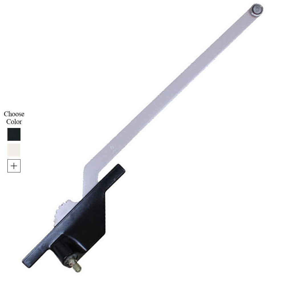 Truth Left Hand 11 Inch Single Arm Rear Mount Casement Operator with Round Shoe - Truth Left Hand 11 Inch Single Arm Rear Mount Casement Operator with Round Shoe