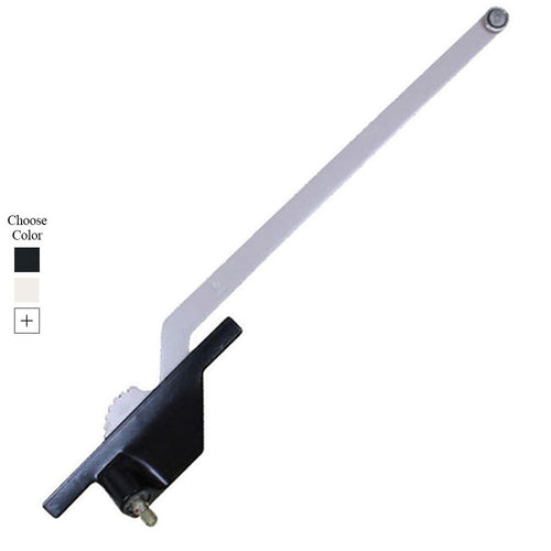 Truth Left Hand 11 Inch Single Arm Rear Mount Casement Operator with Round Shoe - Truth Left Hand 11 Inch Single Arm Rear Mount Casement Operator with Round Shoe