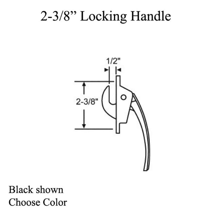 Locking Handle,  2-3/8