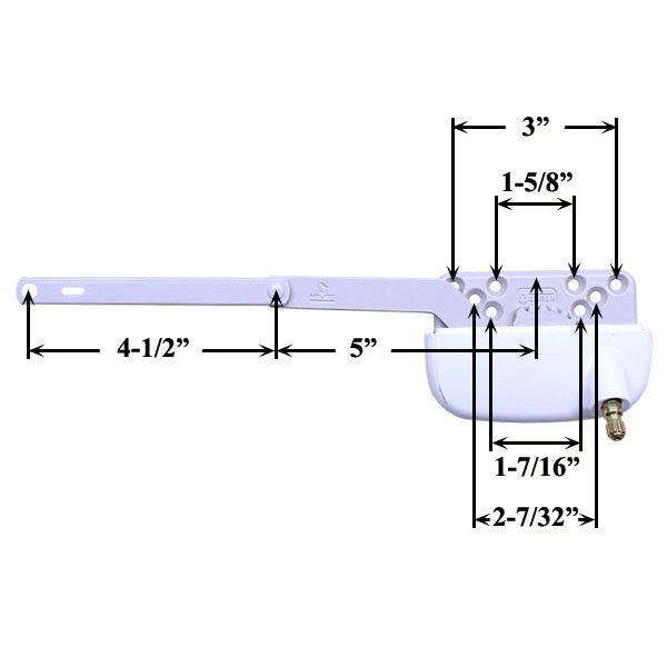 Truth Ellipse Split Arm Operator, 4-1/2