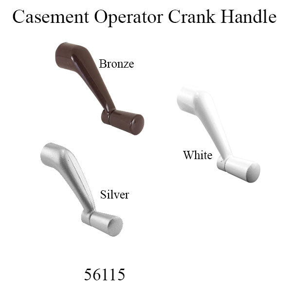 Casement Operator Crank Handle, 3/8 inch Spline, 2-11/16 inch Projection - Choose Color - Casement Operator Crank Handle, 3/8 inch Spline, 2-11/16 inch Projection - Choose Color