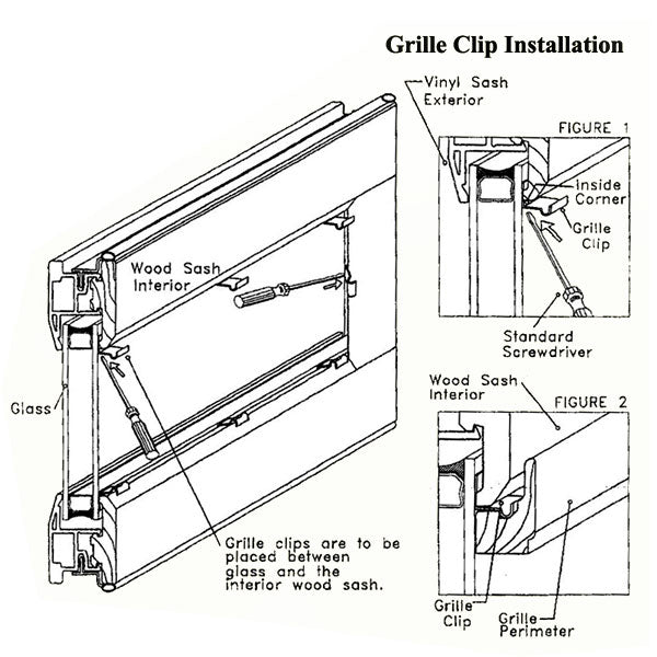 Metal Grille Clip with Tab - Stainless Steel - Metal Grille Clip with Tab - Stainless Steel