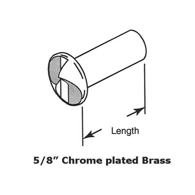 One Way Barrel Nut for Partition Panel 0.625 Inch - One Way Barrel Nut for Partition Panel 0.625 Inch