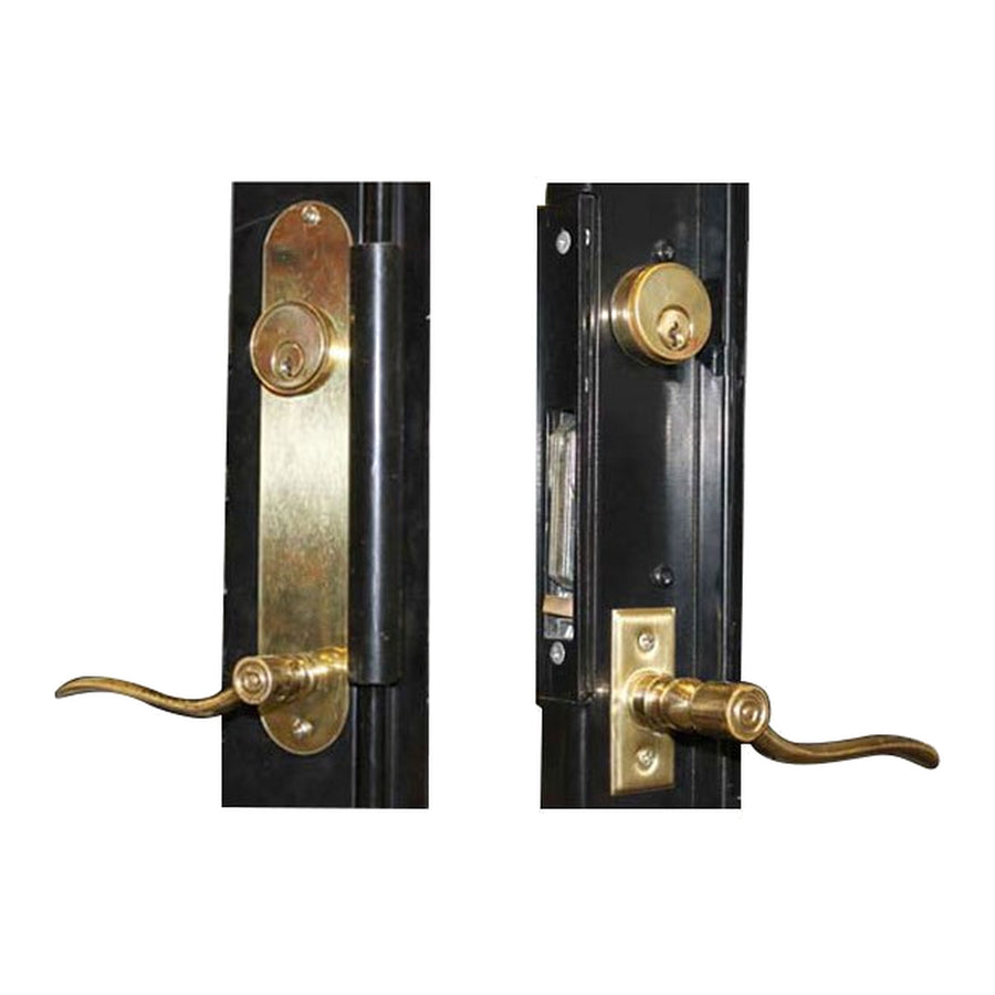 Adams Rite Steel Security Ornamental Storm Door Complete Mortise Lock and Trim Left Hinge - Adams Rite Steel Security Ornamental Storm Door Complete Mortise Lock and Trim Left Hinge