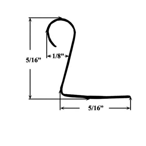 Seal Rite Rolled Metal Spring Tension Window Grid Clip 10 Pack - Seal Rite Rolled Metal Spring Tension Window Grid Clip 10 Pack