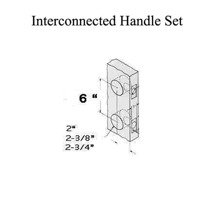 Unavailable Interconnected Handleset; 6 Inch Centers - Tan - Unavailable Interconnected Handleset; 6 Inch Centers - Tan