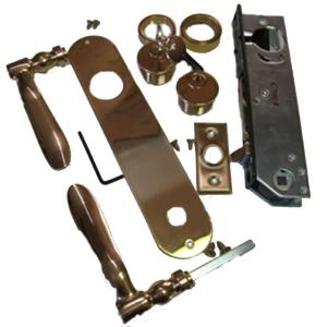 Adams Rite Steel Security Ornamental Storm Door Complete Mortise Lock and Trim Left Hinge - Adams Rite Steel Security Ornamental Storm Door Complete Mortise Lock and Trim Left Hinge