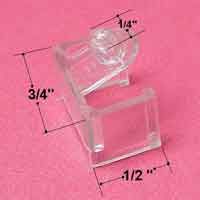 Window Parts: Grille / Grid Clip, 5/16 Tall,  Offset Plastic  8713 - Window Parts: Grille / Grid Clip, 5/16 Tall,  Offset Plastic  8713